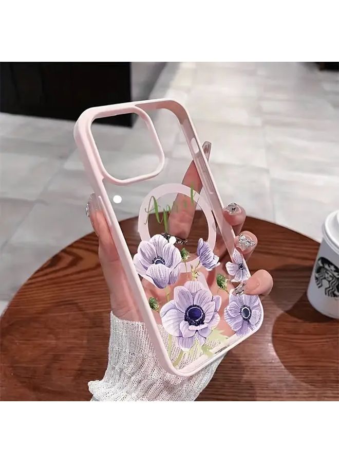 Grey Magnetic Wireless Charging Anti Drop Phone Case For IPhone 14 Pro Max - Image 2